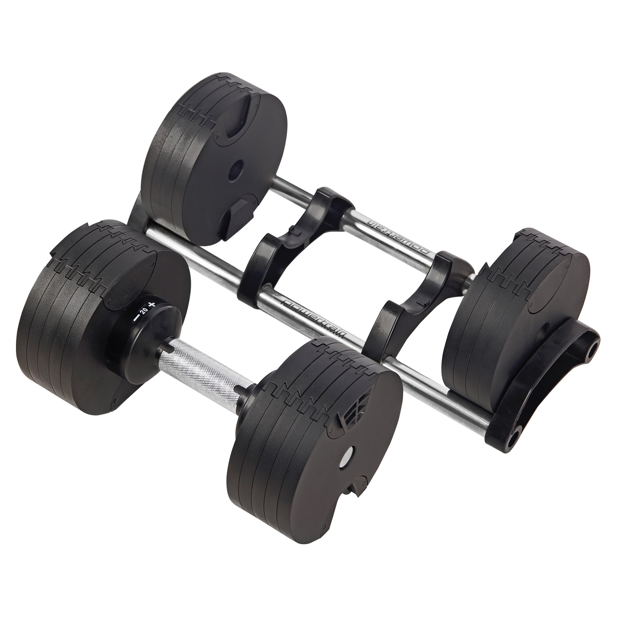 Powertrain Eon 90kg Adjustable Dumbbells Home Gym 9 Strength Training Safety Lock System Building & Fitness V240-DMB-B14-045-2