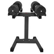 Powertrain Eon 2 X 45kg Adjustable Dumbbells W/ Stand Heavy-duty Storage Rack Home Gym 9 Strength Training V240-DMB-B14-045-2-STD