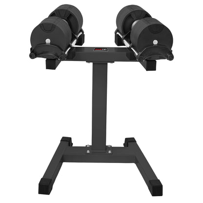 Powertrain Eon 2 X 45kg Adjustable Dumbbells W/ Stand Heavy-duty Storage Rack Home Gym 9 Strength Training V240-DMB-B14-045-2-STD