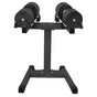 Powertrain Eon 2 X 45kg Adjustable Dumbbells W/ Stand Heavy-duty Storage Rack Home Gym 9 Strength Training V240-DMB-B14-045-2-STD