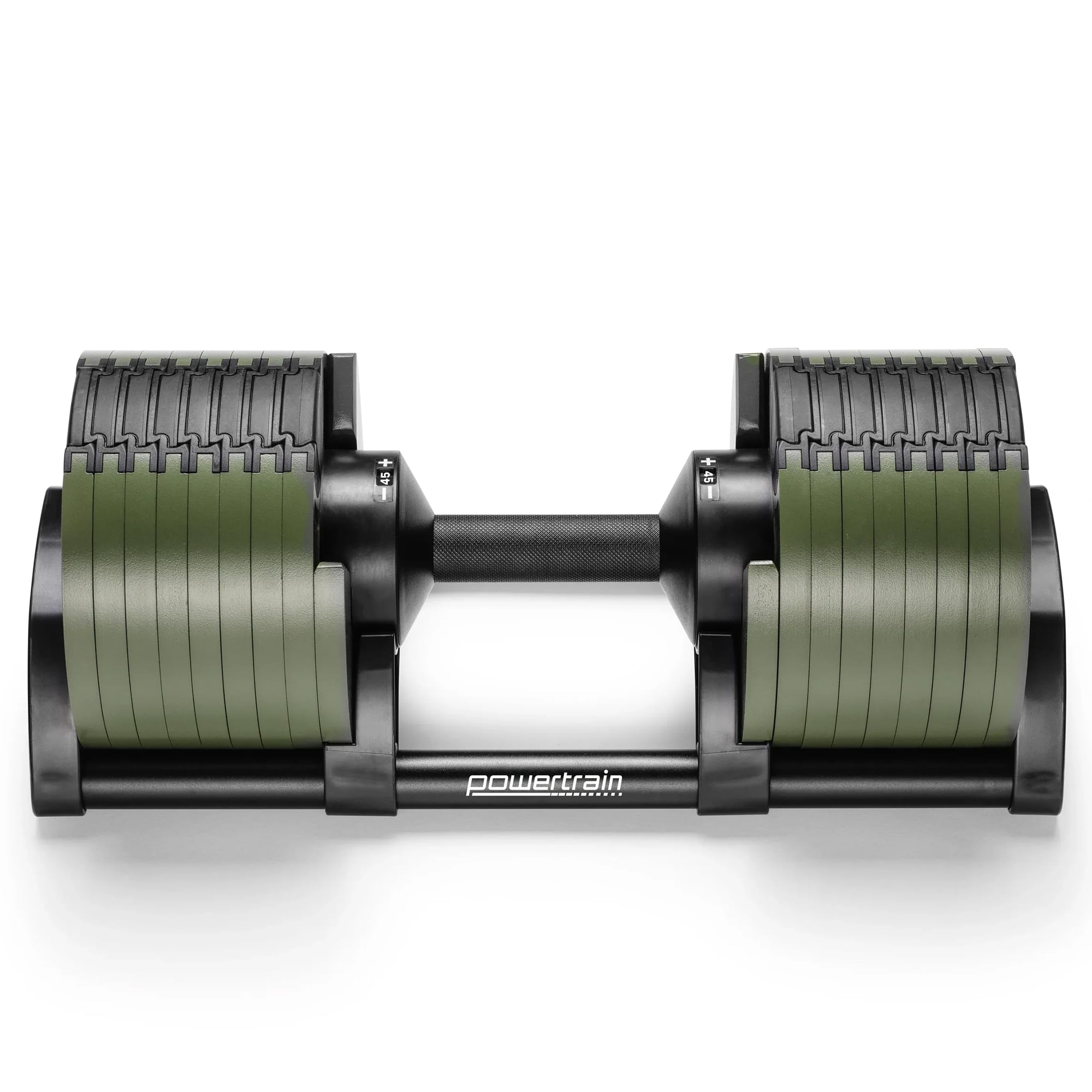 Powertrain Eon Dial-Up 45KG Adjustable Dumbbell - Green V240-DMB-B14-045-GN-1