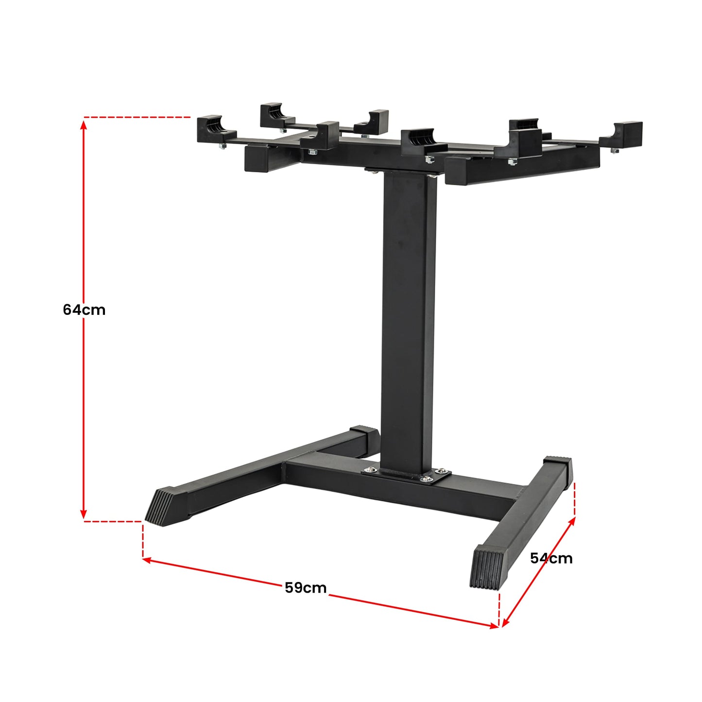 Powertrain Eon Dial-Up 90KG Adjustable Dumbbells Pair with Stand - Green V240-DMB-B14-045-GN-2S
