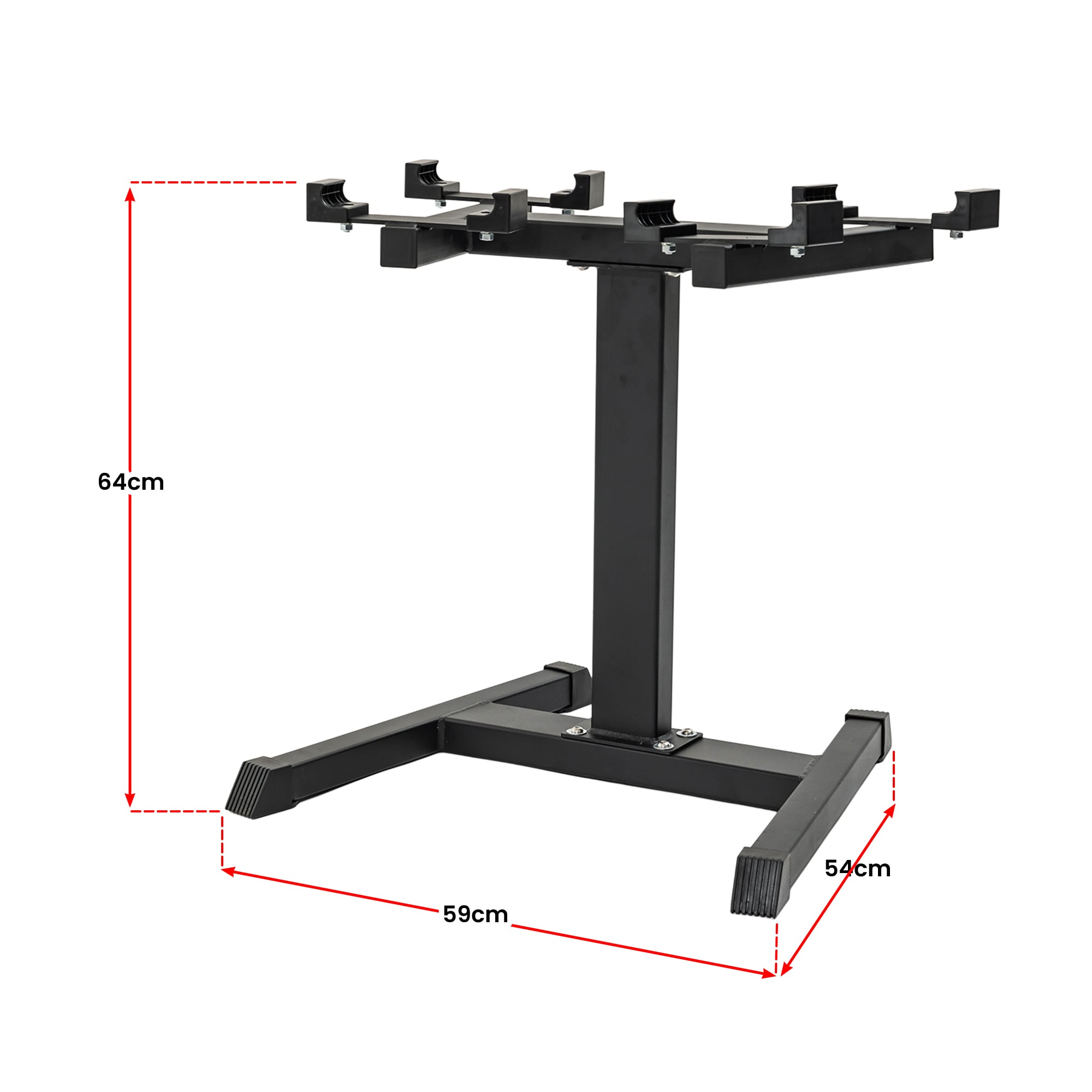 Powertrain Eon Dial-Up 90KG Adjustable Dumbbells Pair with Stand - Green V240-DMB-B14-045-GN-2S
