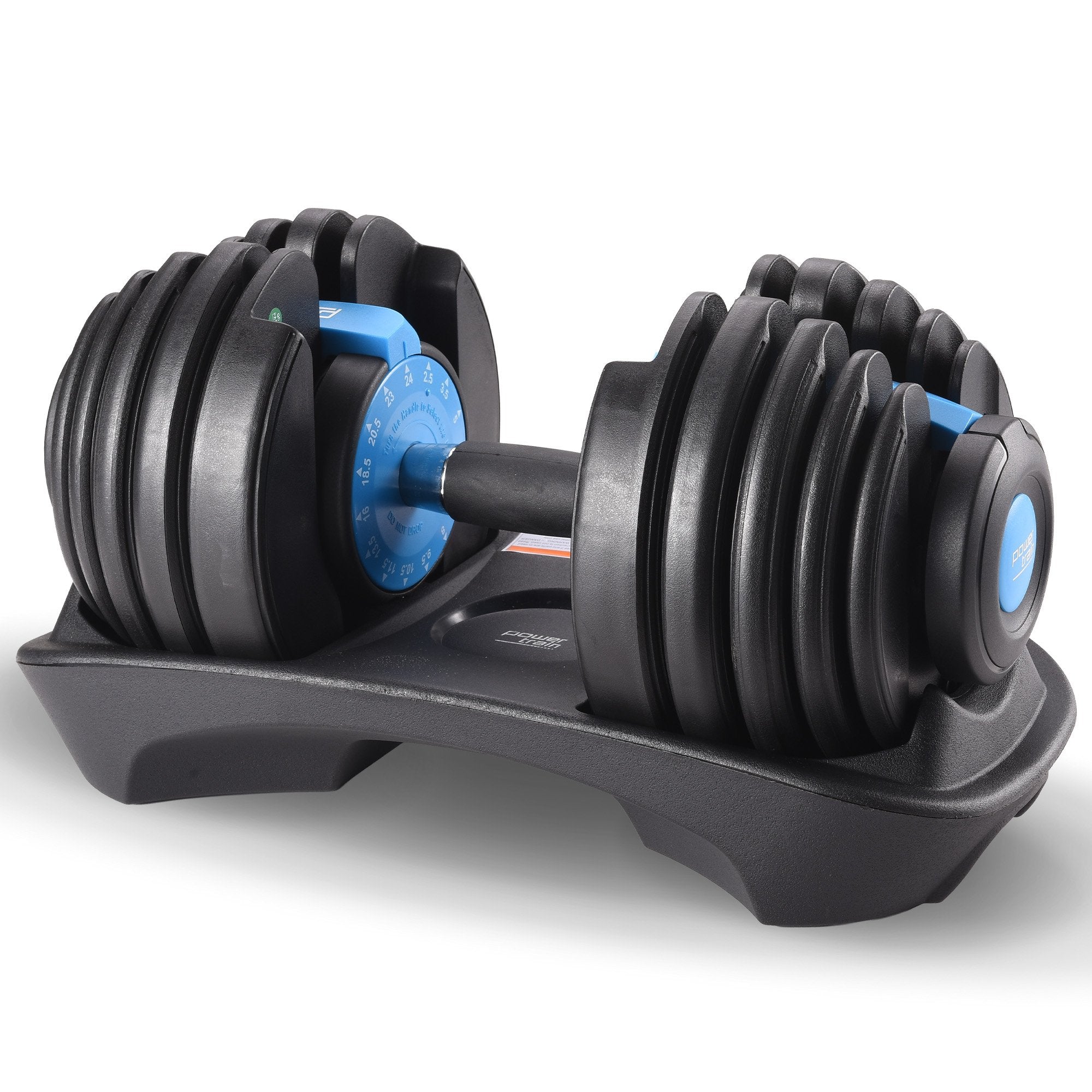 Powertrain 24KG Adjustable Home Gym Dumbbell - Blue V240-DMB-BF1-024-1-BU