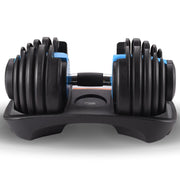 Powertrain 24KG Adjustable Home Gym Dumbbell - Blue V240-DMB-BF1-024-1-BU