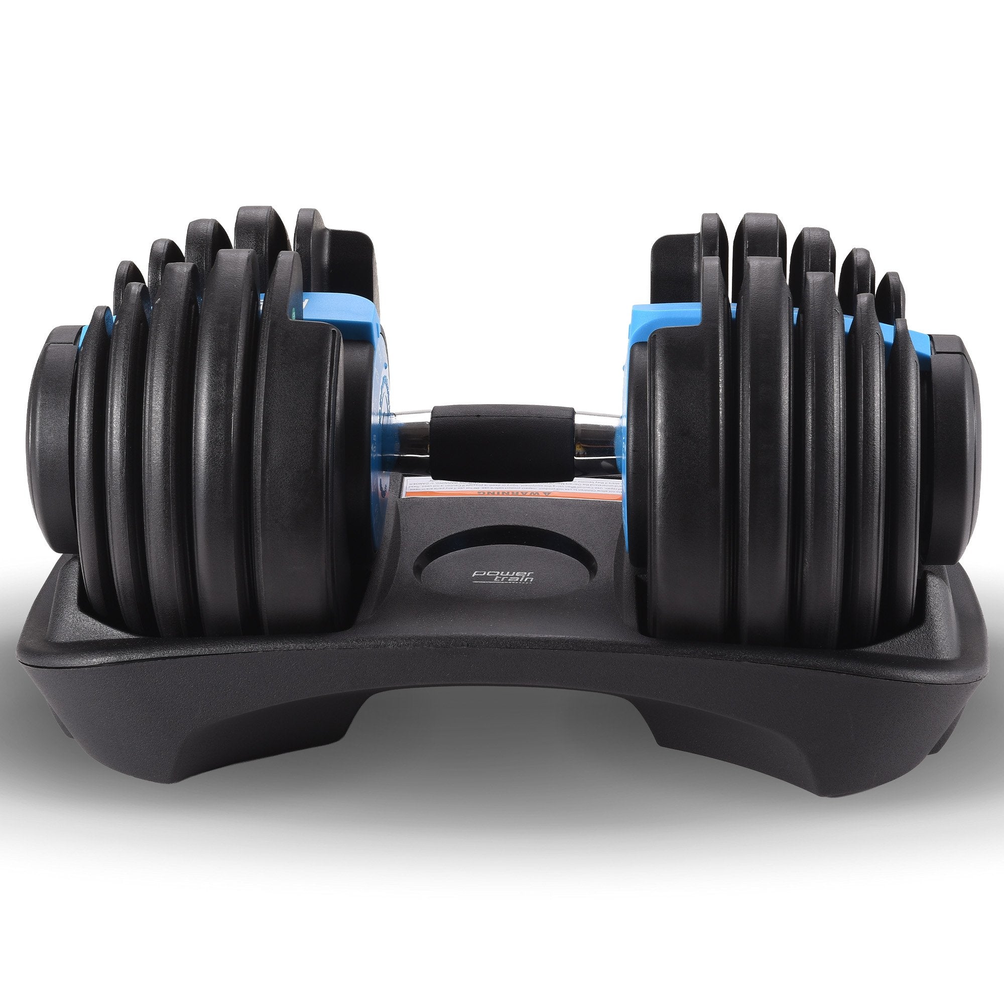 Powertrain 24KG Adjustable Home Gym Dumbbell - Blue V240-DMB-BF1-024-1-BU