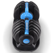 Powertrain 24KG Adjustable Home Gym Dumbbell - Blue V240-DMB-BF1-024-1-BU