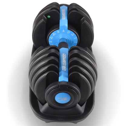 Powertrain 24KG Adjustable Home Gym Dumbbell - Blue V240-DMB-BF1-024-1-BU