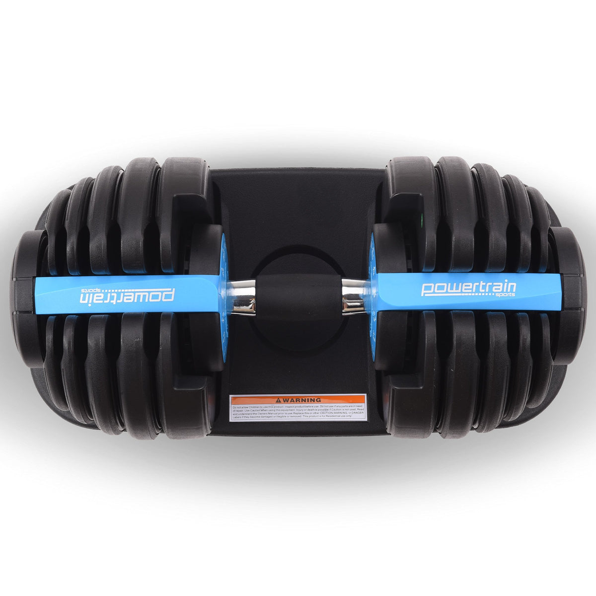 Powertrain 24KG Adjustable Home Gym Dumbbell - Blue V240-DMB-BF1-024-1-BU