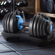 Powertrain 24KG Adjustable Home Gym Dumbbell - Blue V240-DMB-BF1-024-1-BU