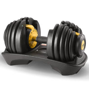 Powertrain 24KG Adjustable Home Gym Dumbbell - Gold V240-DMB-BF1-024-1-GD