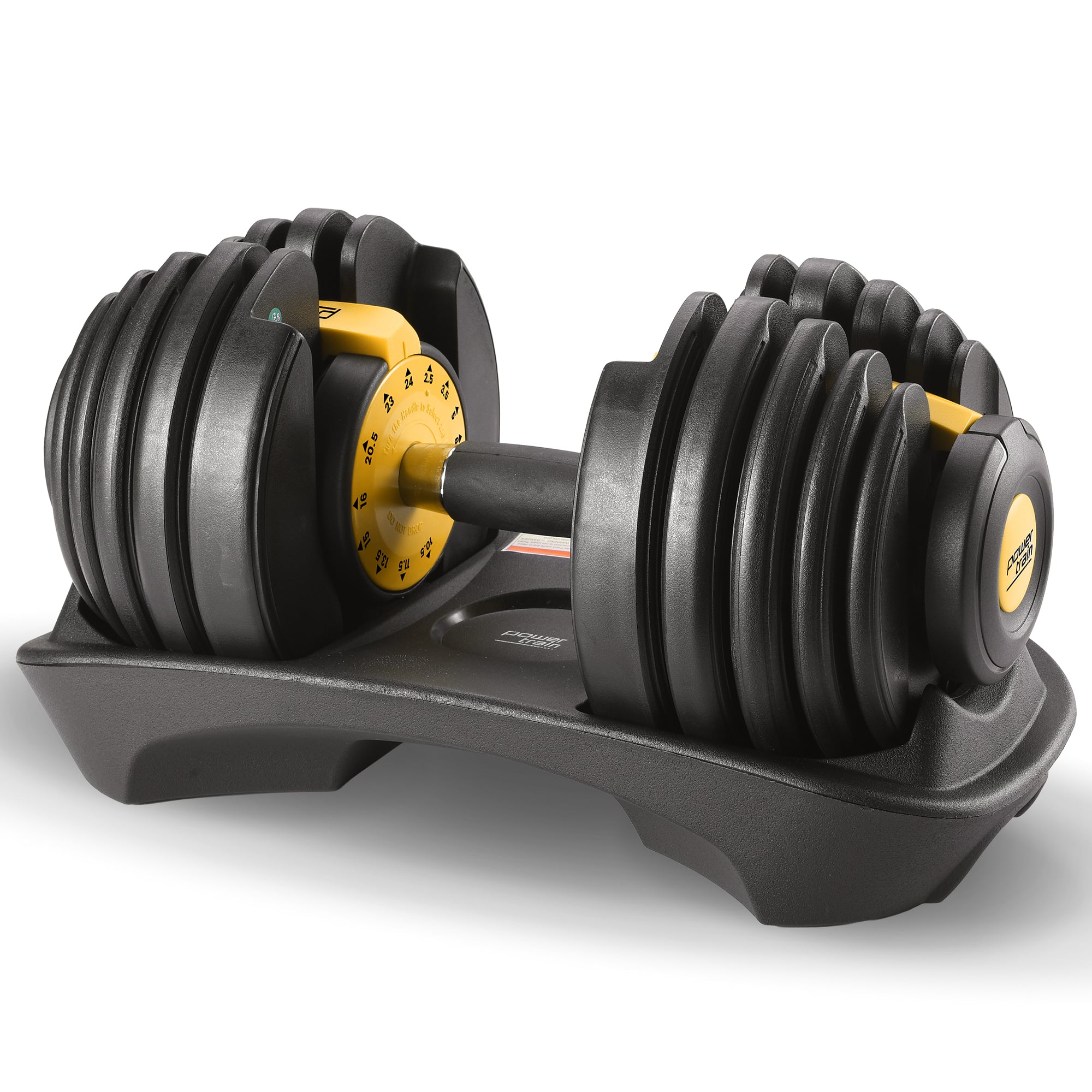 Powertrain 24KG Adjustable Home Gym Dumbbell - Gold V240-DMB-BF1-024-1-GD