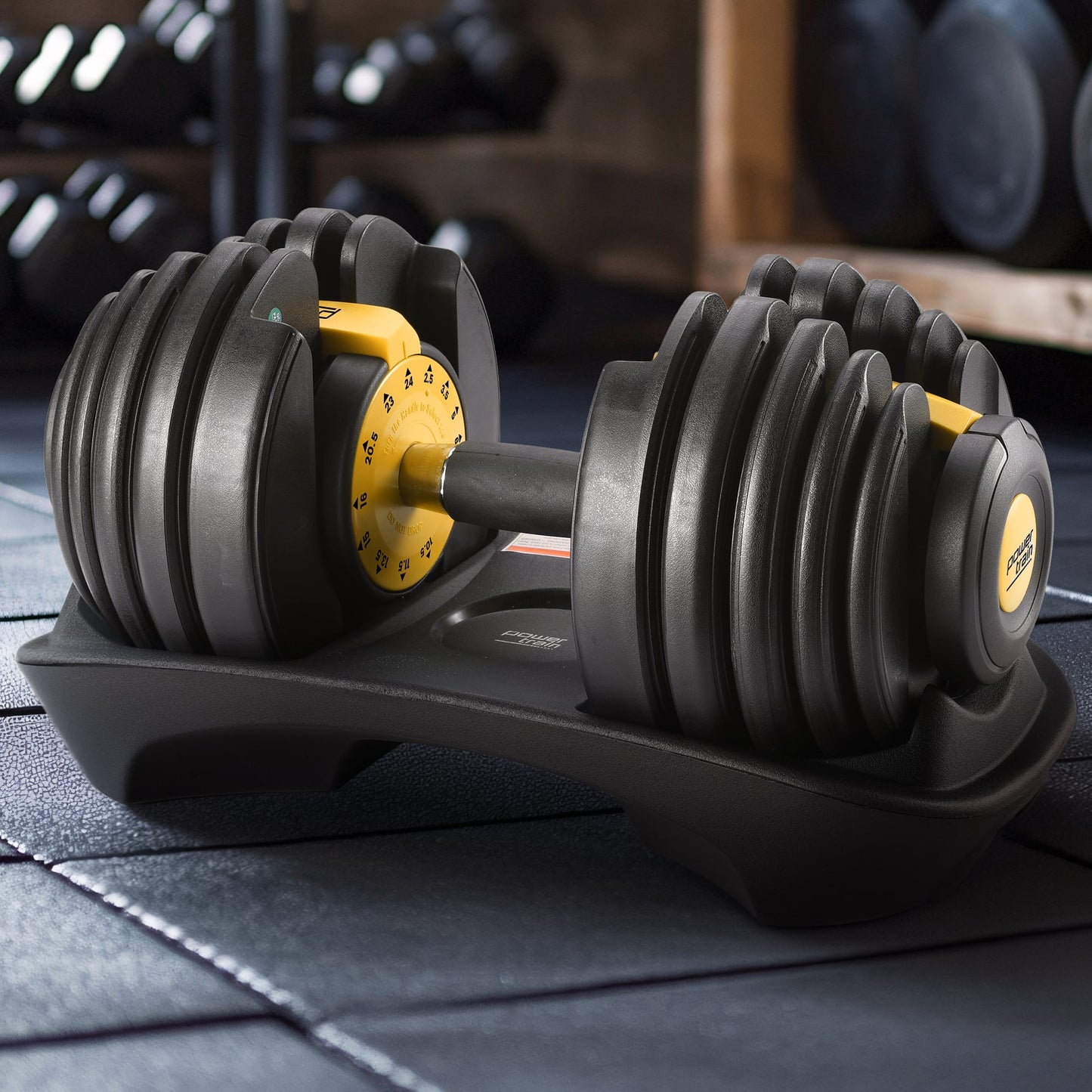 Powertrain 24KG Adjustable Home Gym Dumbbell - Gold V240-DMB-BF1-024-1-GD
