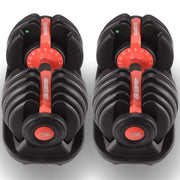 Powertrain 48kg Adjustable Dumbbells 15-in-1 Home Gym Weights - Red V240-DMB-BF1-024-2