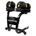 Powertrain 48KG Adjustable Dumbbell Set With Stand - Gold V240-DMB-BF1-024-2S-GD