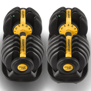 Powertrain 48KG Adjustable Dumbbell Set With Stand - Gold V240-DMB-BF1-024-2S-GD