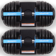 Powertrain 2x 24kg Adjustable Dumbbell Home Gym Set V240-DMB-BF1-024-BU-2