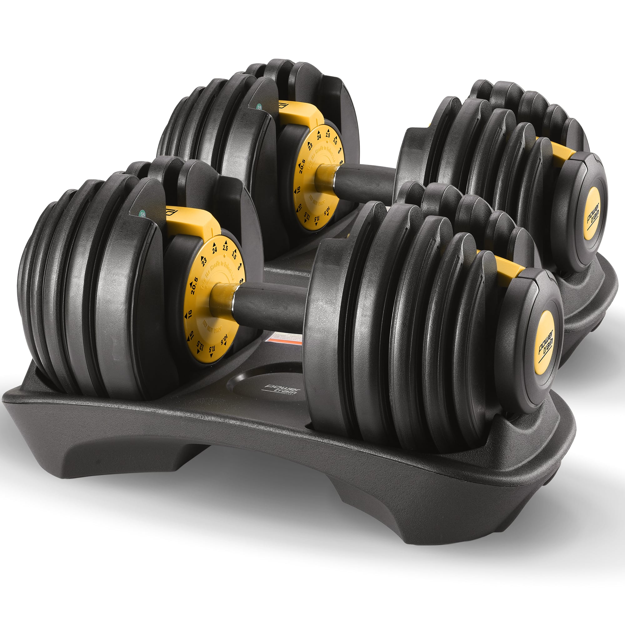 Powertrain 48kg Adjustable Dumbbell Home Gym Set Gold V240-DMB-BF1-024-GD-2