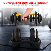 Powertrain 48kg Adjustable Dumbbell Home Gym Set Gold V240-DMB-BF1-024-GD-2
