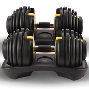 Powertrain 48kg Adjustable Dumbbell Home Gym Set Gold V240-DMB-BF1-024-GD-2
