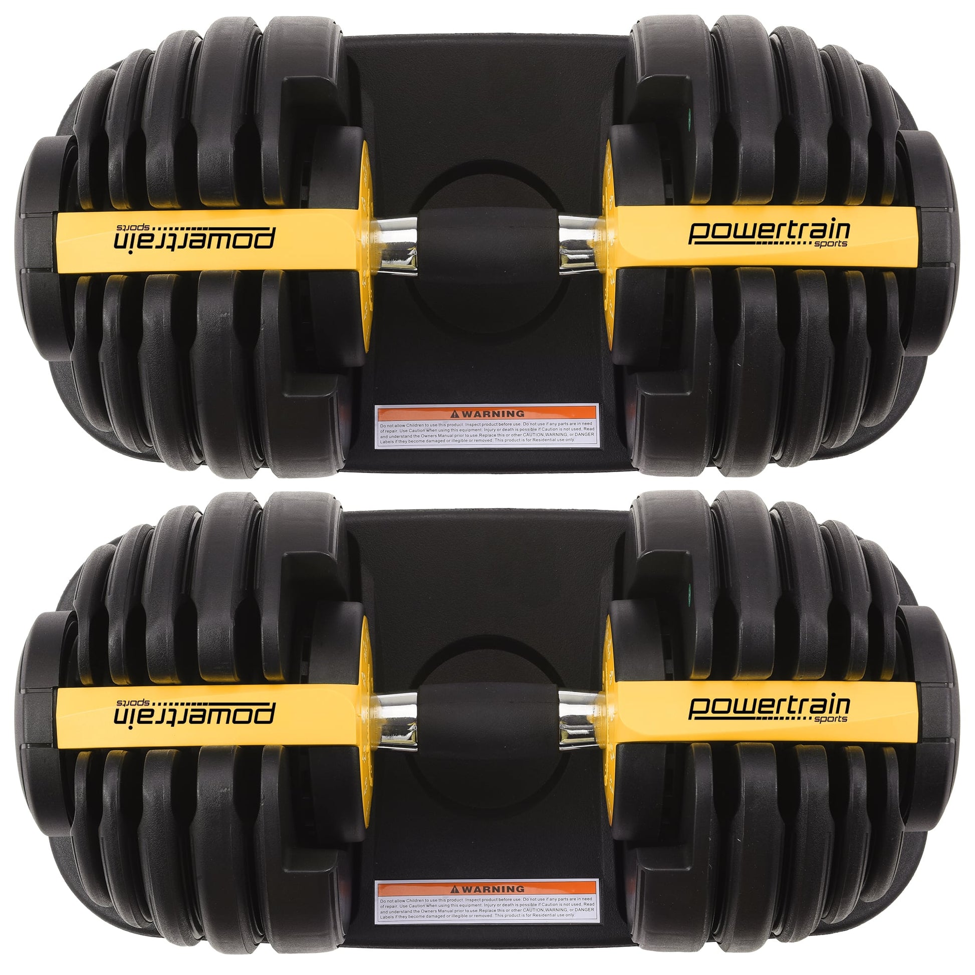 Powertrain 48kg Adjustable Dumbbell Home Gym Set Gold V240-DMB-BF1-024-GD-2