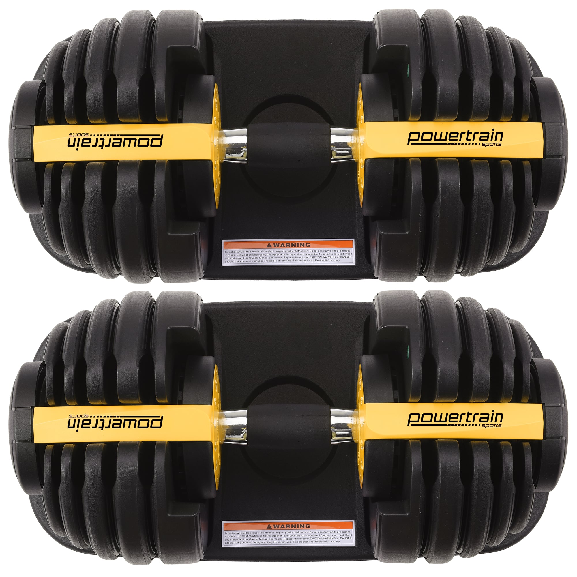 Powertrain 48kg Adjustable Dumbbell Home Gym Set Gold V240-DMB-BF1-024-GD-2