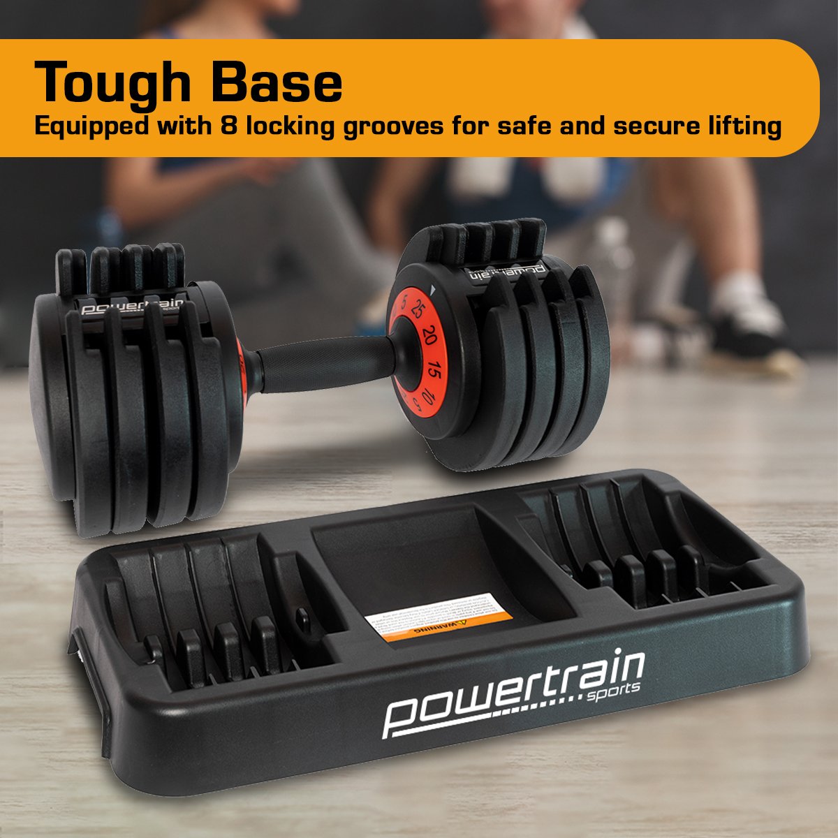 Powertrain GEN2 Pro Adjustable Dumbbell Set - 50kg V240-DMB-TD1-AD3-2