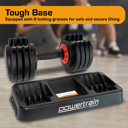 Powertrain GEN2 Pro Adjustable Dumbbell Set - 50kg V240-DMB-TD1-AD3-2