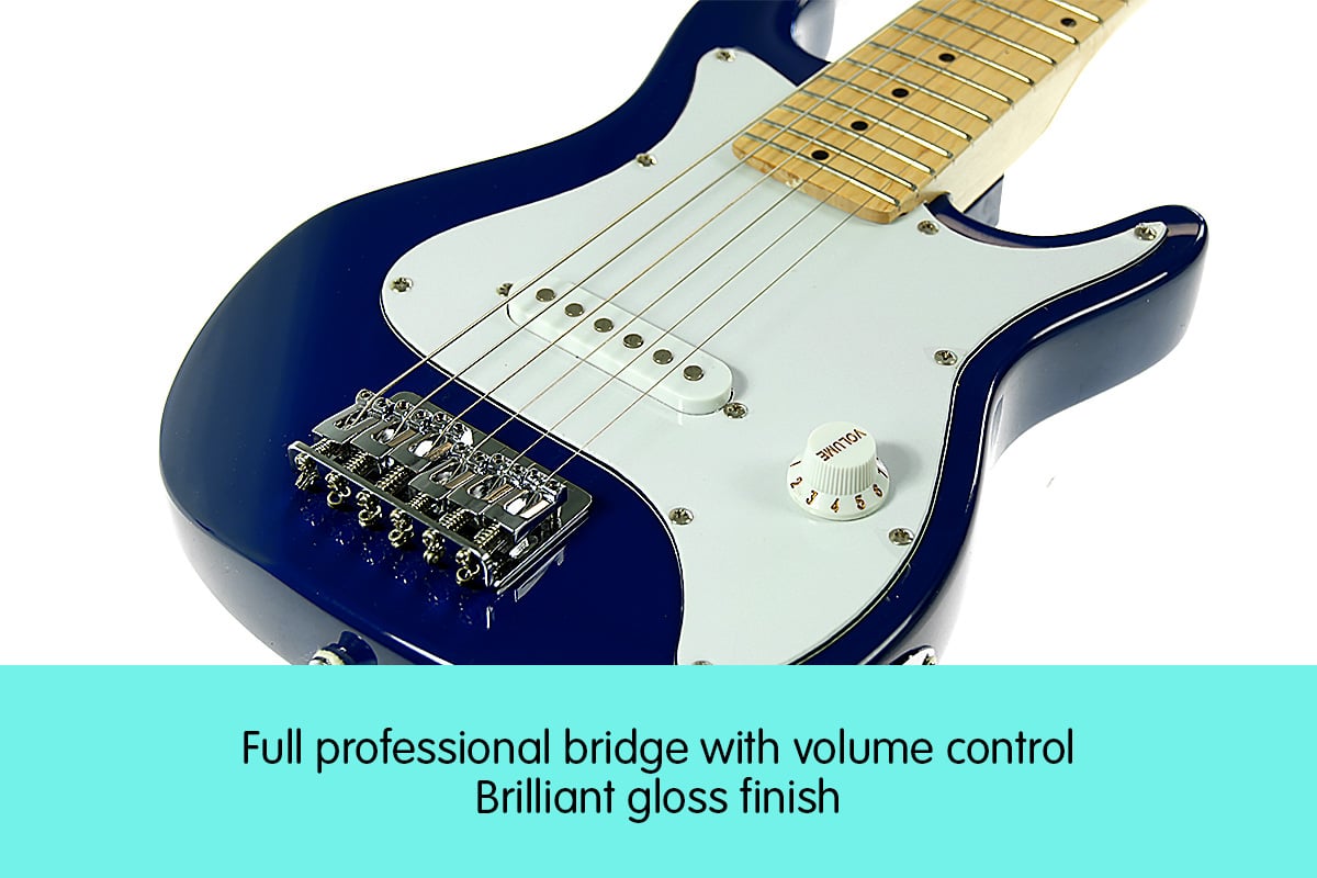 Karrera Electric Childrens Kids Guitar - Blue V240-ECP-3W-BU