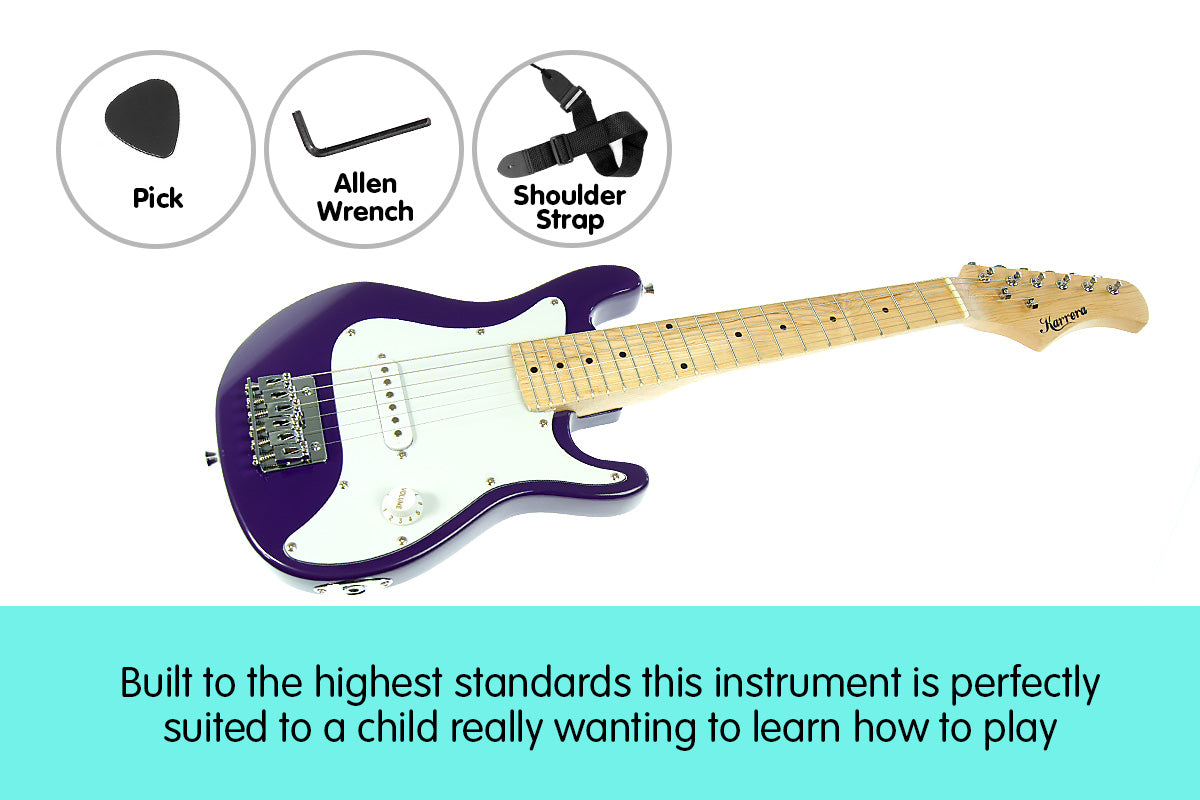 Karrera Electric Childrens Guitar Kids - Purple V240-ECP-3W-PU