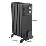 Dimplex Oil Free 1.5kW Column Heater w/ Thermostat in Black V240-ECR15