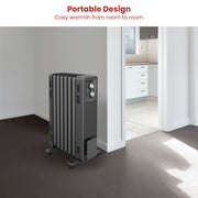 Dimplex Oil Free 1.5kW Column Heater w/ Thermostat in Black V240-ECR15