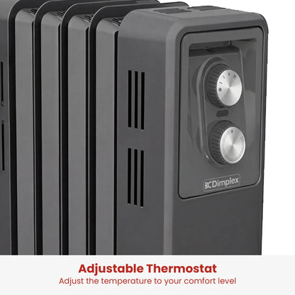Dimplex 1.5kW Oil Free Column Heater 5 Fin with Thermostat Turbo Fan V240-ECR15FA