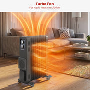 Dimplex 1.5kW Oil Free Column Heater 5 Fin with Thermostat Turbo Fan V240-ECR15FA