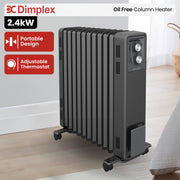 Dimplex Oil Free 2.4kW Column Heater w/ Thermostat in Black V240-ECR24