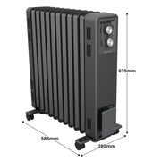 Dimplex Oil Free 2.4kW Column Heater w/ Thermostat in Black V240-ECR24