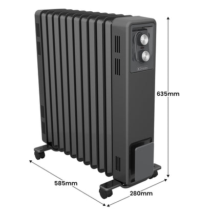 Dimplex Oil Free 2.4kW Column Heater w/ Thermostat in Black V240-ECR24