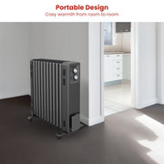 Dimplex Oil Free 2.4kW Column Heater w/ Thermostat in Black V240-ECR24