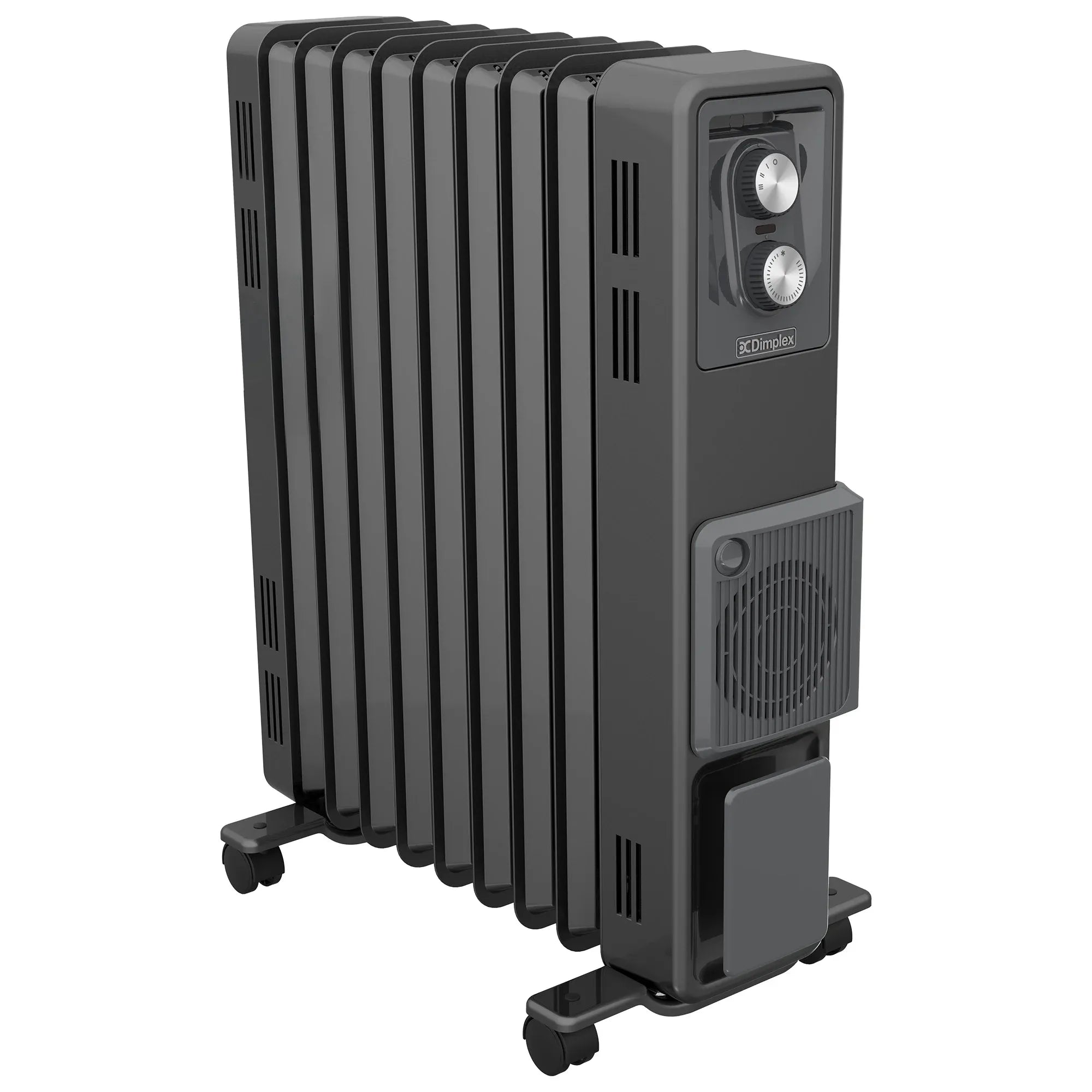 Dimplex Oil Free 2.4kW Column Heater w/ Thermostat and Turbo Fan in Black V240-ECR24FA