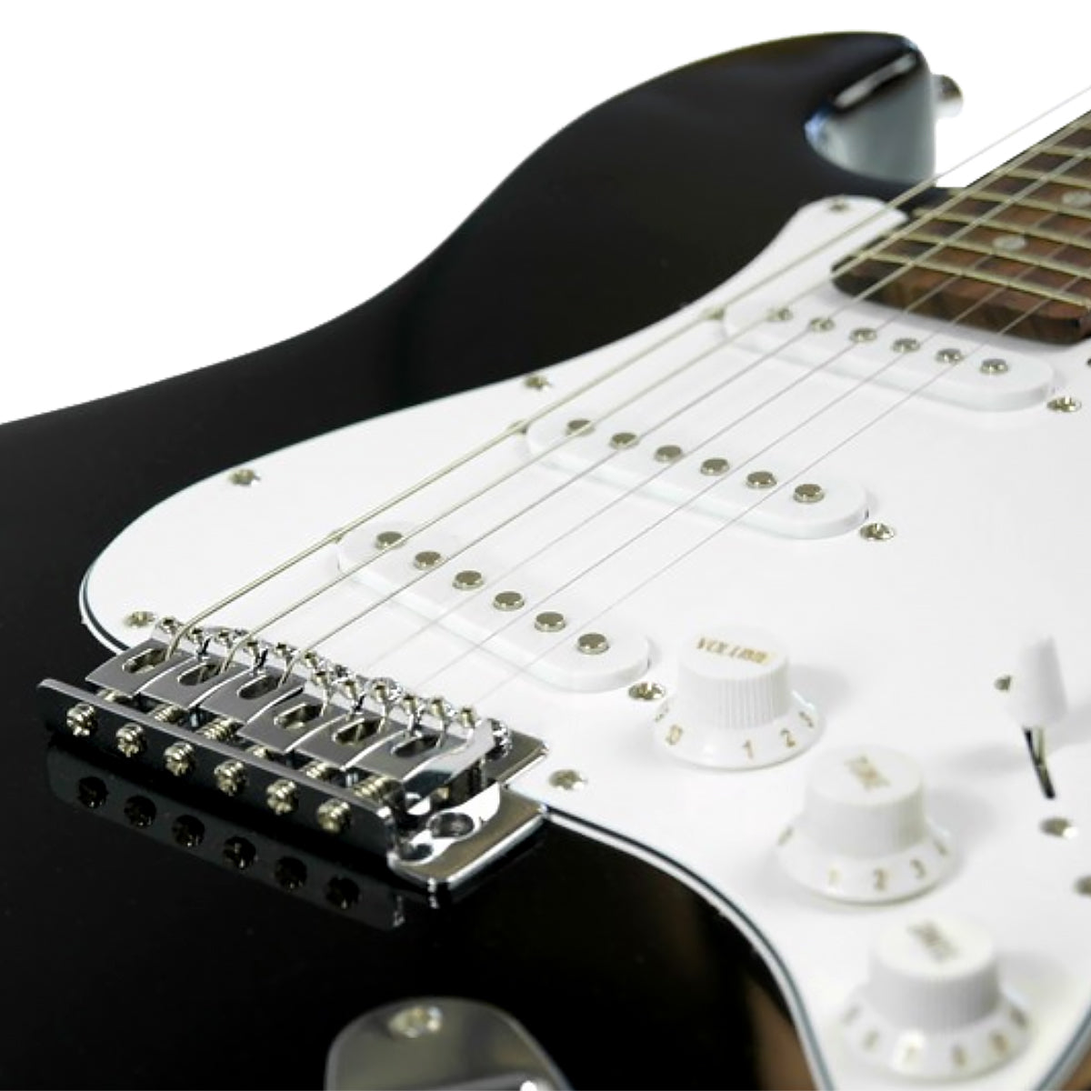 Karrera 39in Electric Guitar - Black V240-EGP-5W-BK