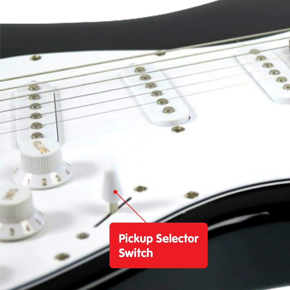 Karrera 39in Electric Guitar - Black V240-EGP-5W-BK