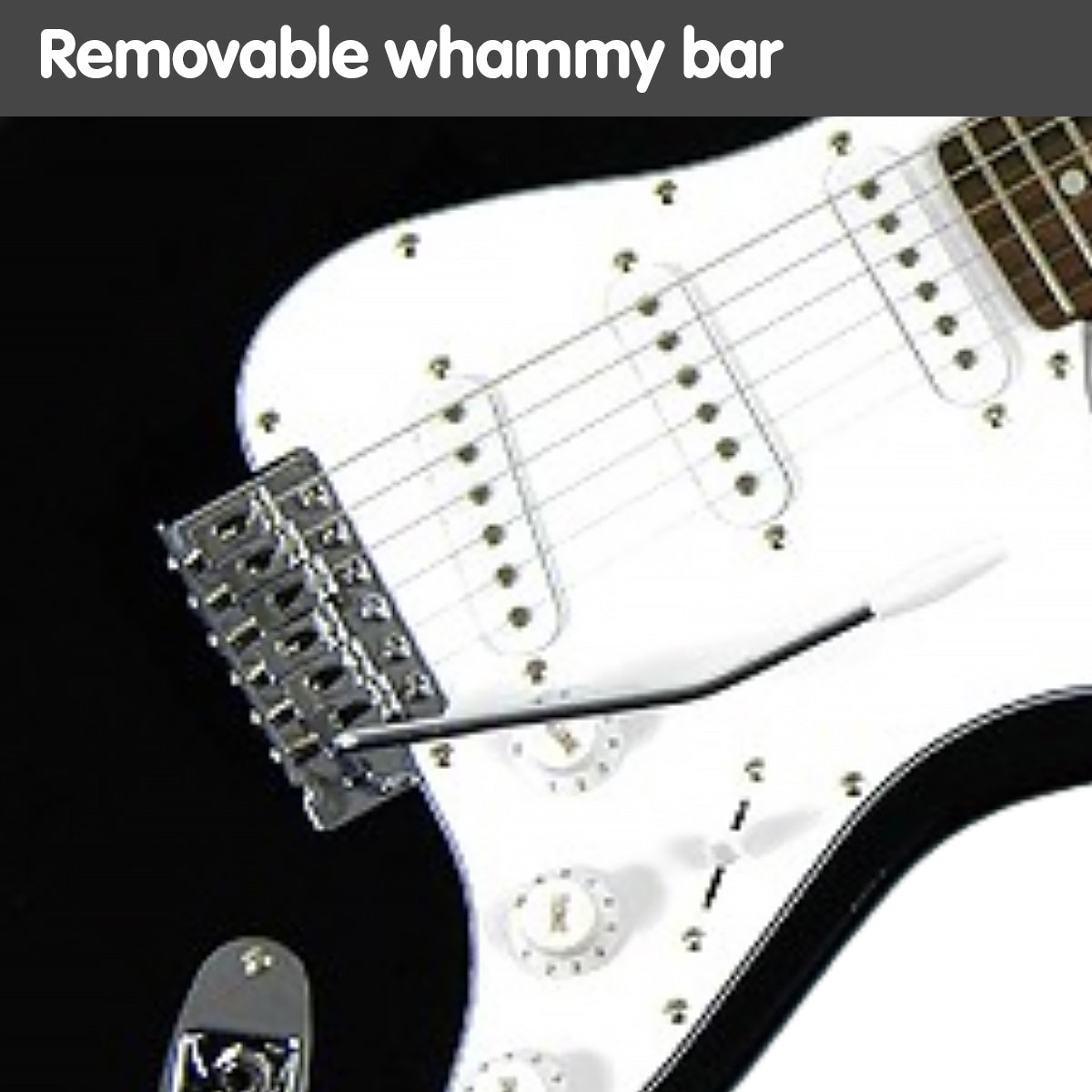 Karrera 39in Electric Guitar - Black V240-EGP-5W-BK
