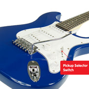 Karrera 39in Electric Guitar - Blue V240-EGP-5W-BU