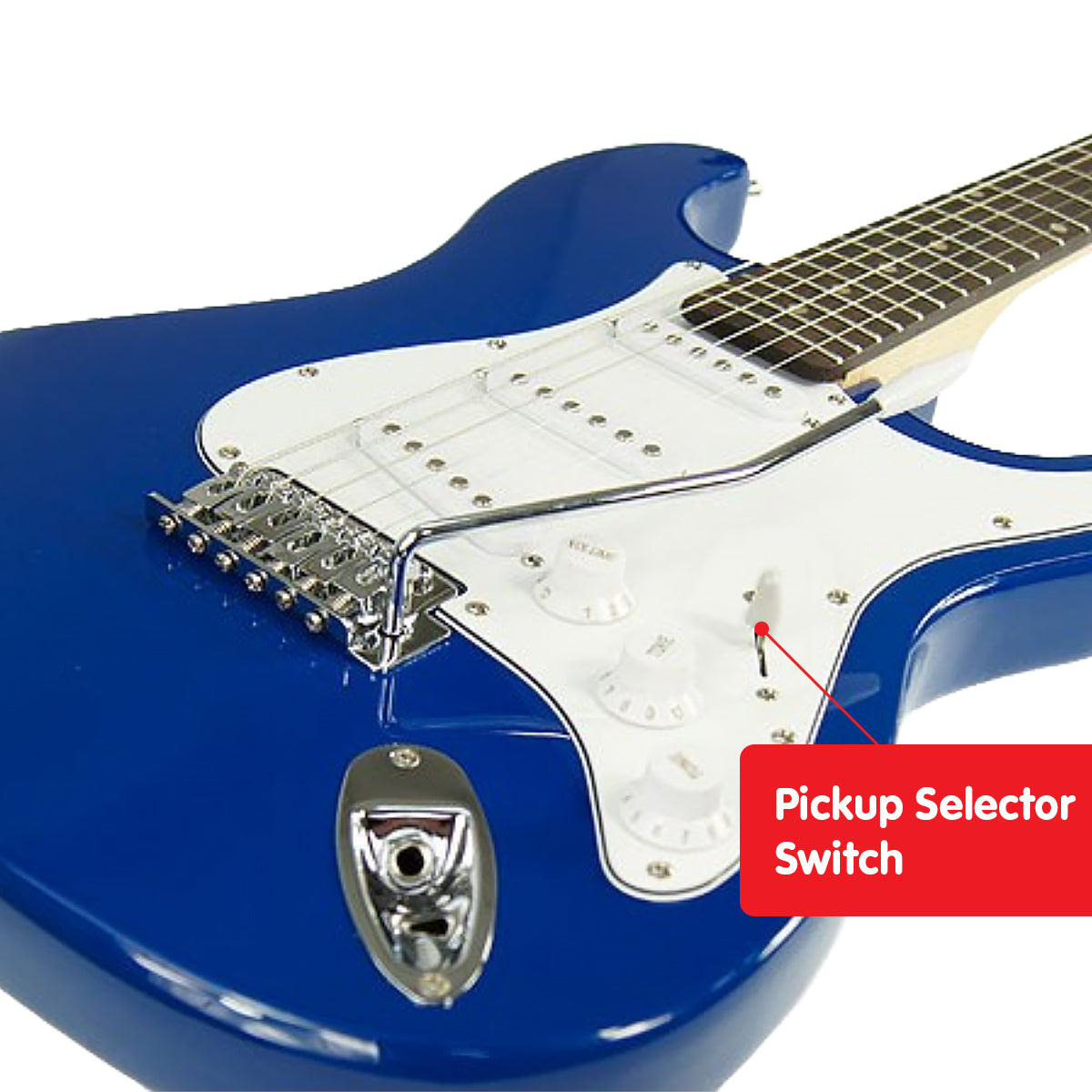 Karrera 39in Electric Guitar - Blue V240-EGP-5W-BU