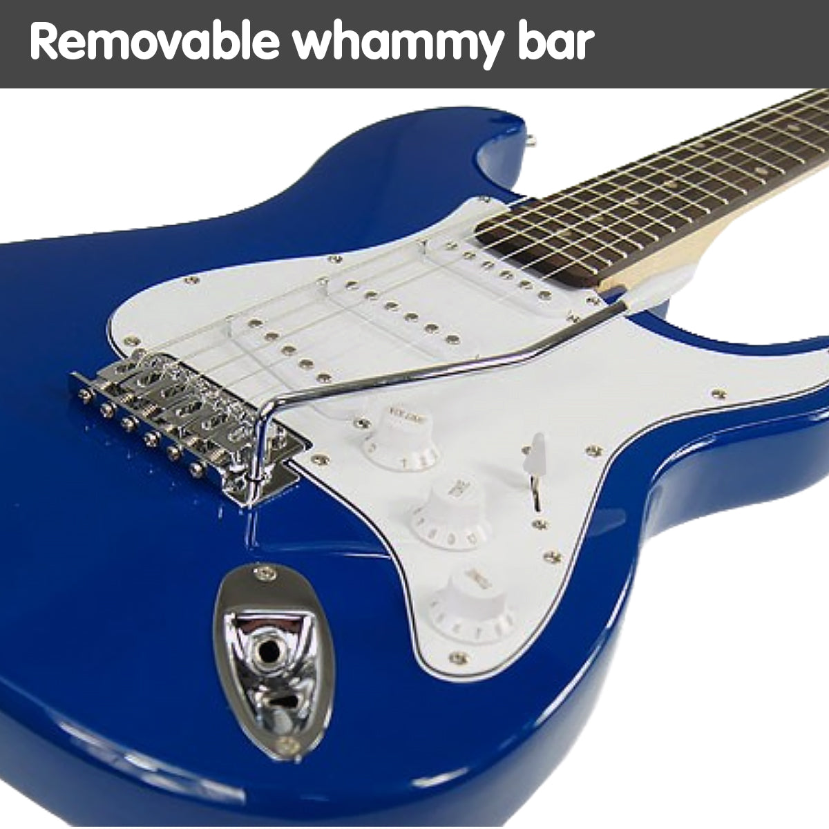 Karrera 39in Electric Guitar - Blue V240-EGP-5W-BU