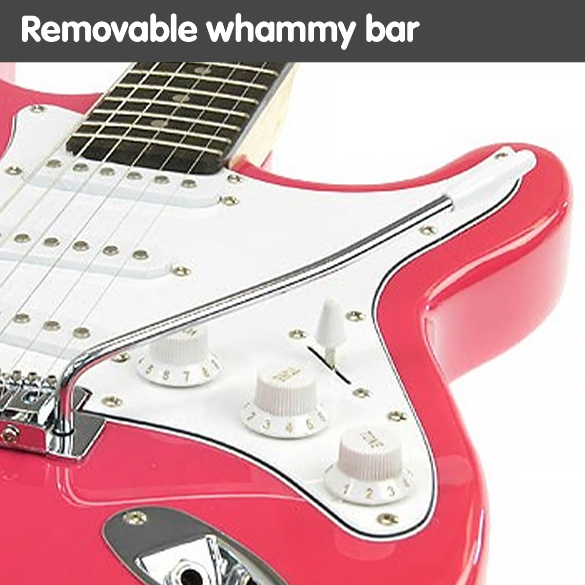 Karrera 39in Electric Guitar - Pink V240-EGP-5W-PK