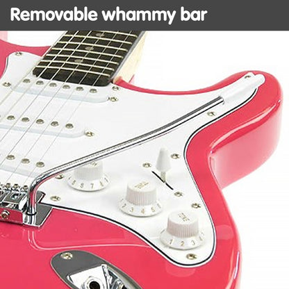 Karrera 39in Electric Guitar - Pink V240-EGP-5W-PK