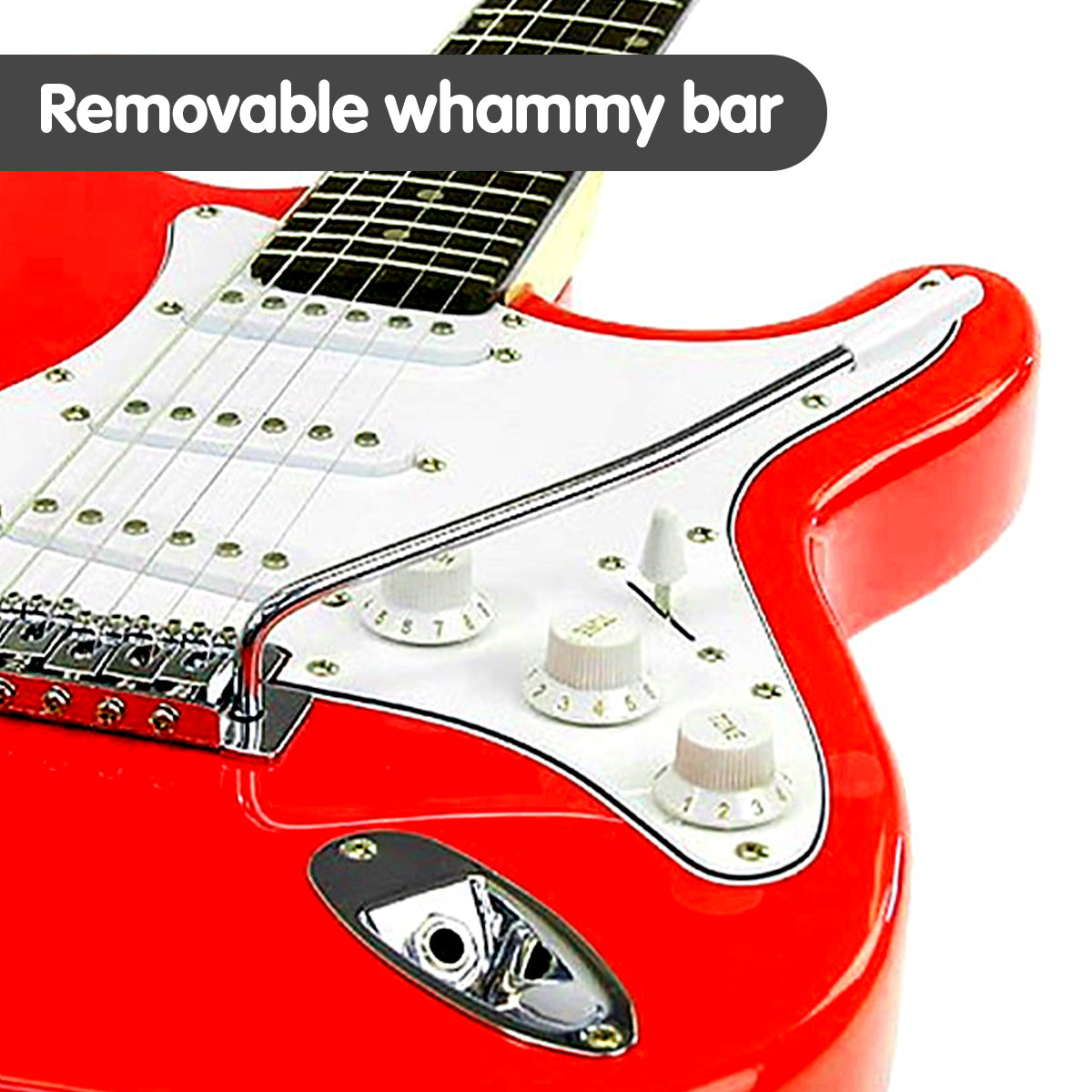 Karrera 39in Electric Guitar - Red V240-EGP-5W-RD