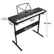 Karrera 61-Key Electronic Piano Keyboard 75cm with Stand - Black V240-EKB-61-K33-STD