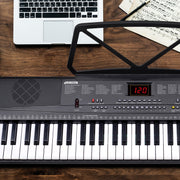 Karrera 61-Key Electronic Piano Keyboard 75cm with Stand - Black V240-EKB-61-K33-STD